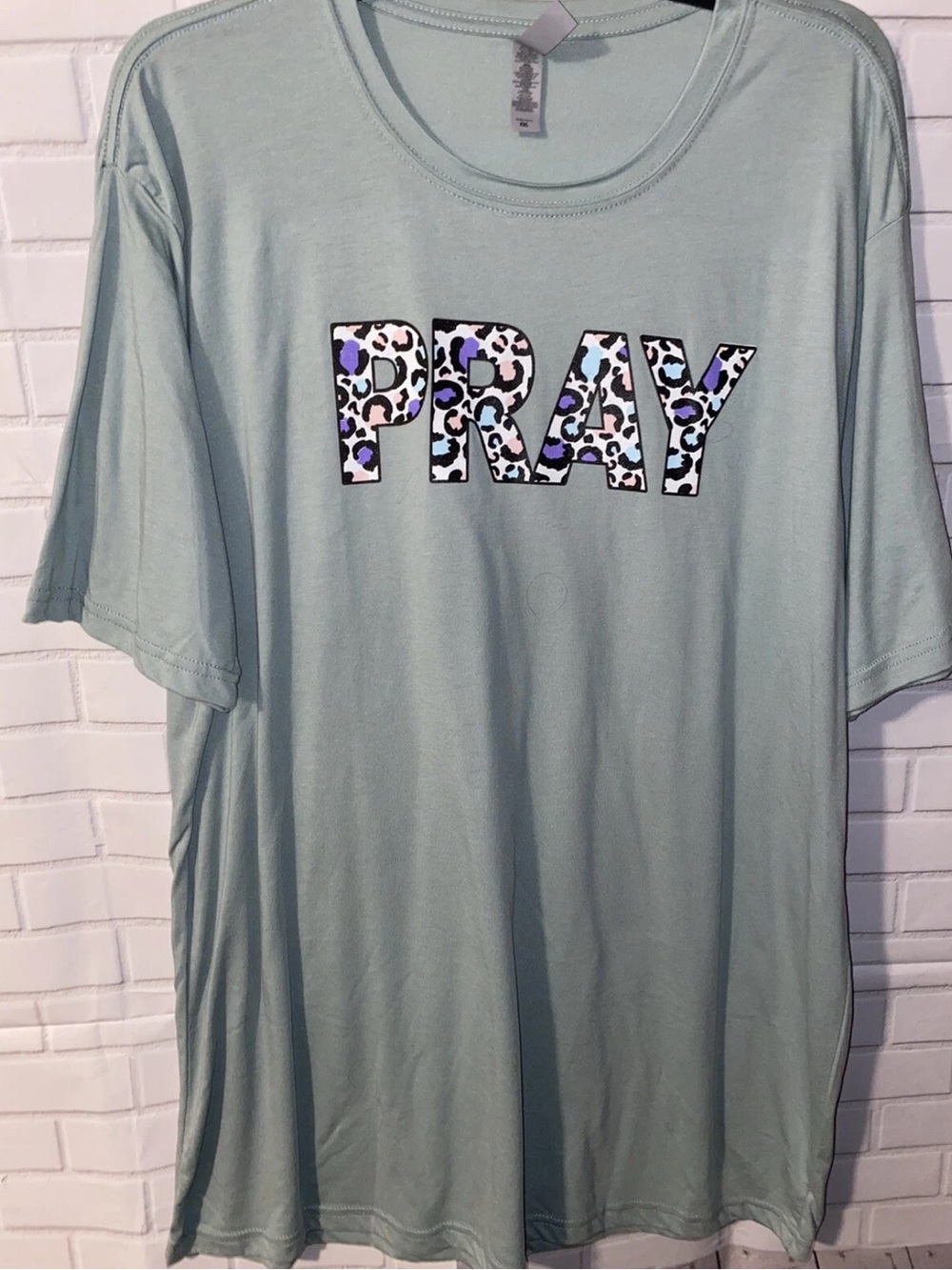 Animal Print Pray Tee Sz XXL